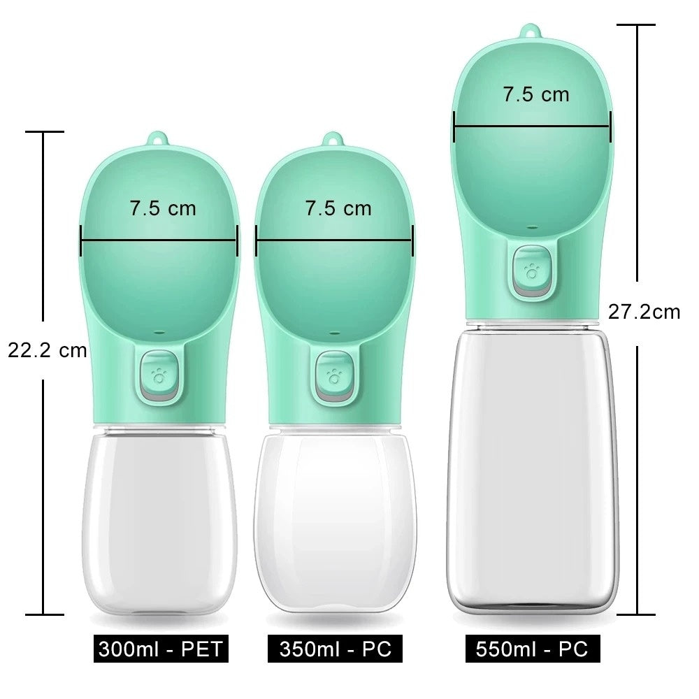Portable Dog Water Bottle – Leakproof, Easy to Carry, BPA-Free