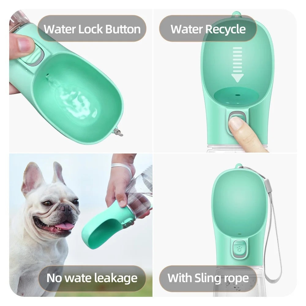 Portable Dog Water Bottle – Leakproof, Easy to Carry, BPA-Free