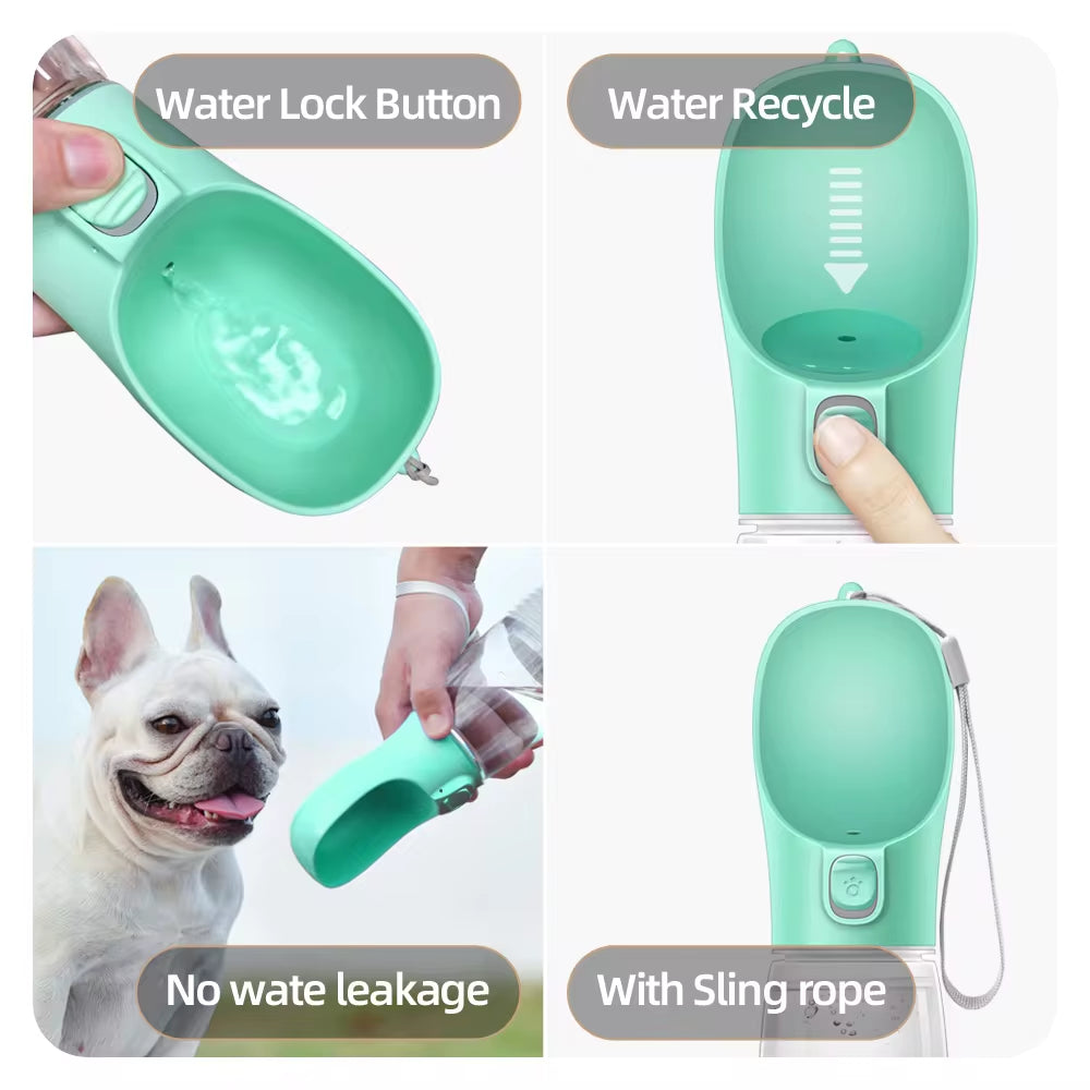 Portable Dog Water Bottle – Leakproof, Easy to Carry, BPA-Free